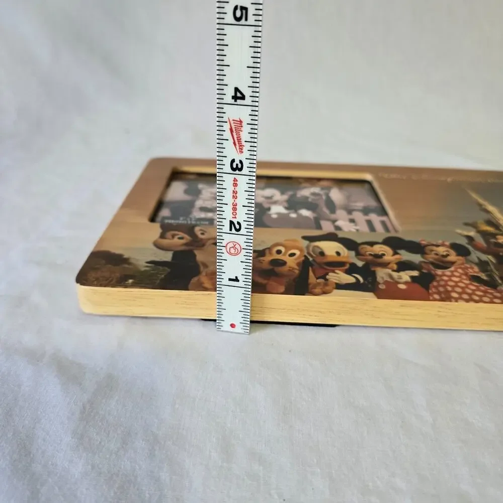Disney Parks 4 x 6 Wood Photo Frame Featuring Micky Mouse & Friends 11